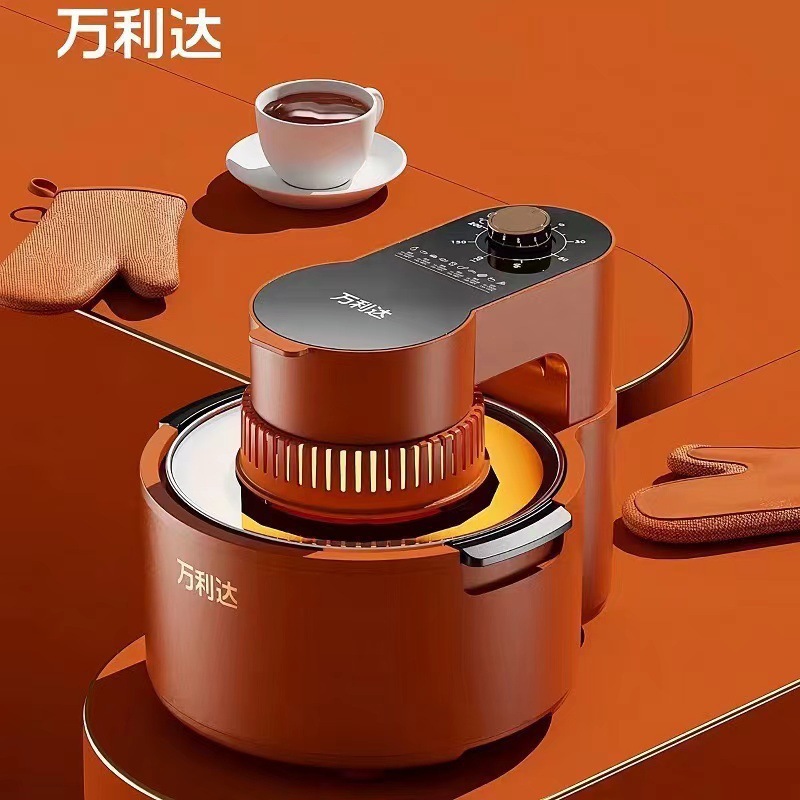 新款空气炸锅可视翻盖 全自动锅批发无油热风循 环炸锅无油烟批发