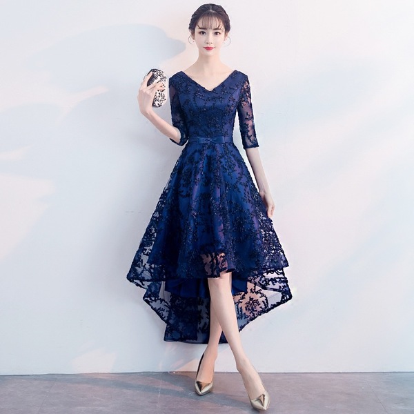 Blue elegant evening dress