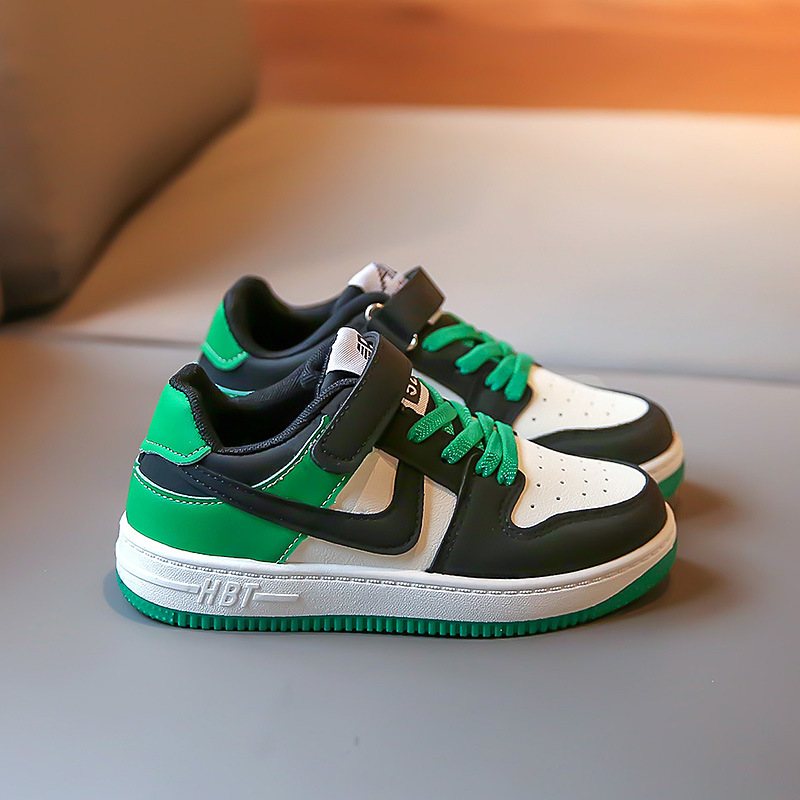 Zapatos para niños 2022 otoño nuevos zapatos de tablero bajo para niños zapatilla de deporte color a juego medio y grande niños niñas zapatos Casuales