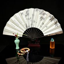 扇子定制古风折叠扇竹扇丝绸绢扇宣纸扇来图定做10寸马到成功