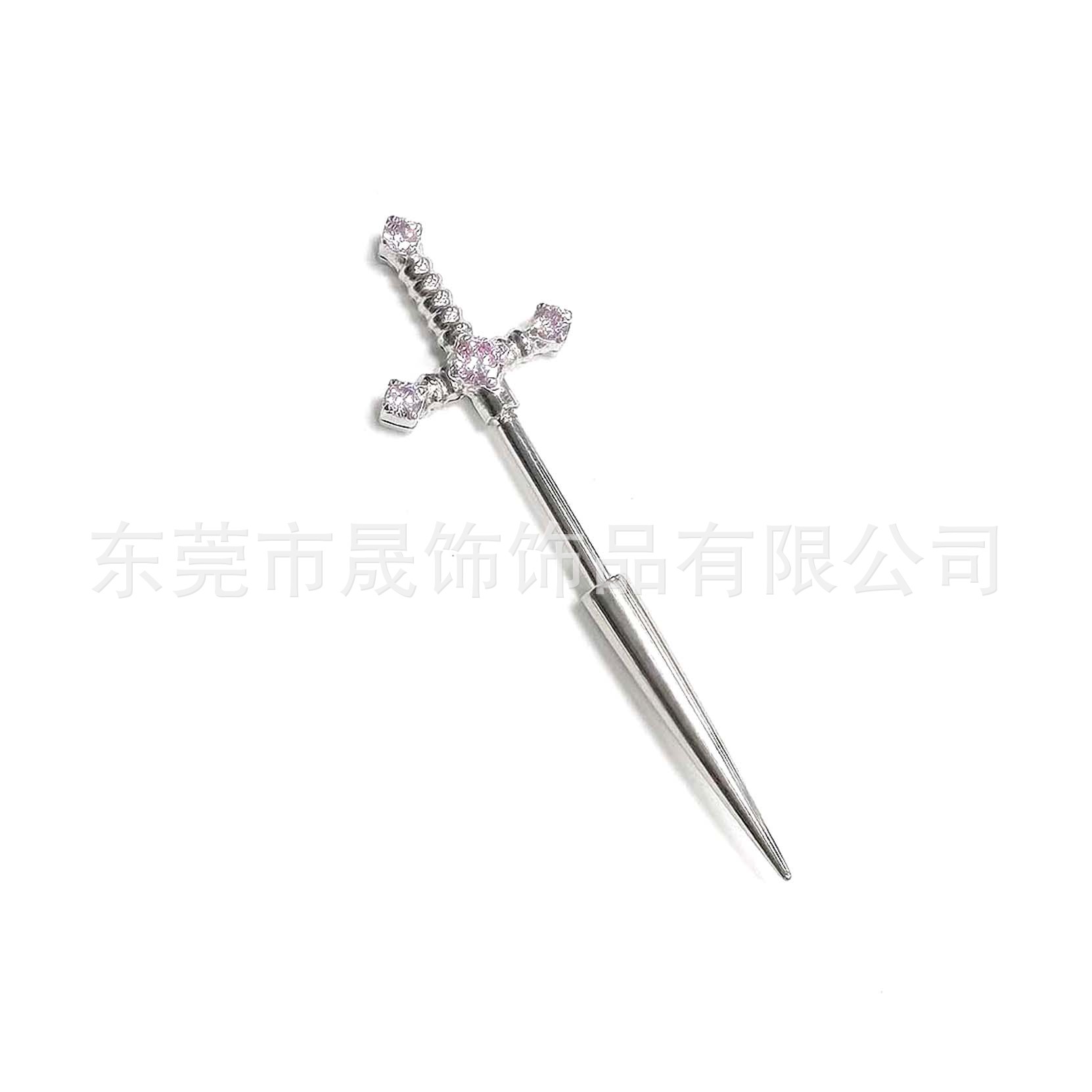 F136 Titanium Alloy 圣剑 Ear Stud Studded 5A Cubic Zirconia Tragus 钉恶魔钉G23 Titanium Internal Thread Piercing Jewelry