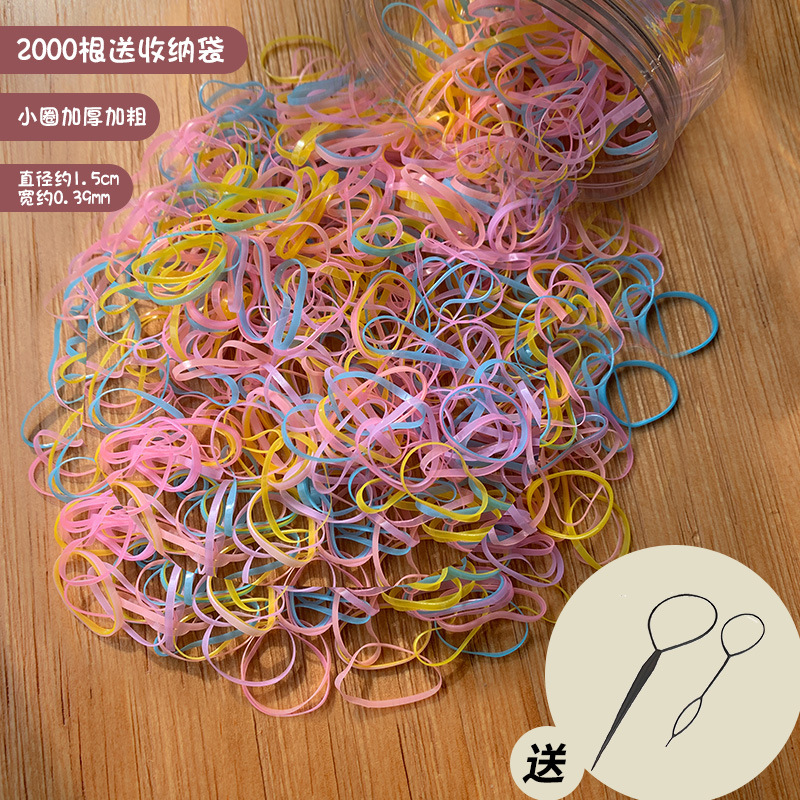 Banda de goma desechable para niños, el cabello del bebé no daña el cabello