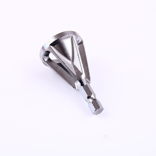 Cross-border new type external chamfering tool high-speed steel deburring three-edged triangular handle hexagonal handle gold black drill bit