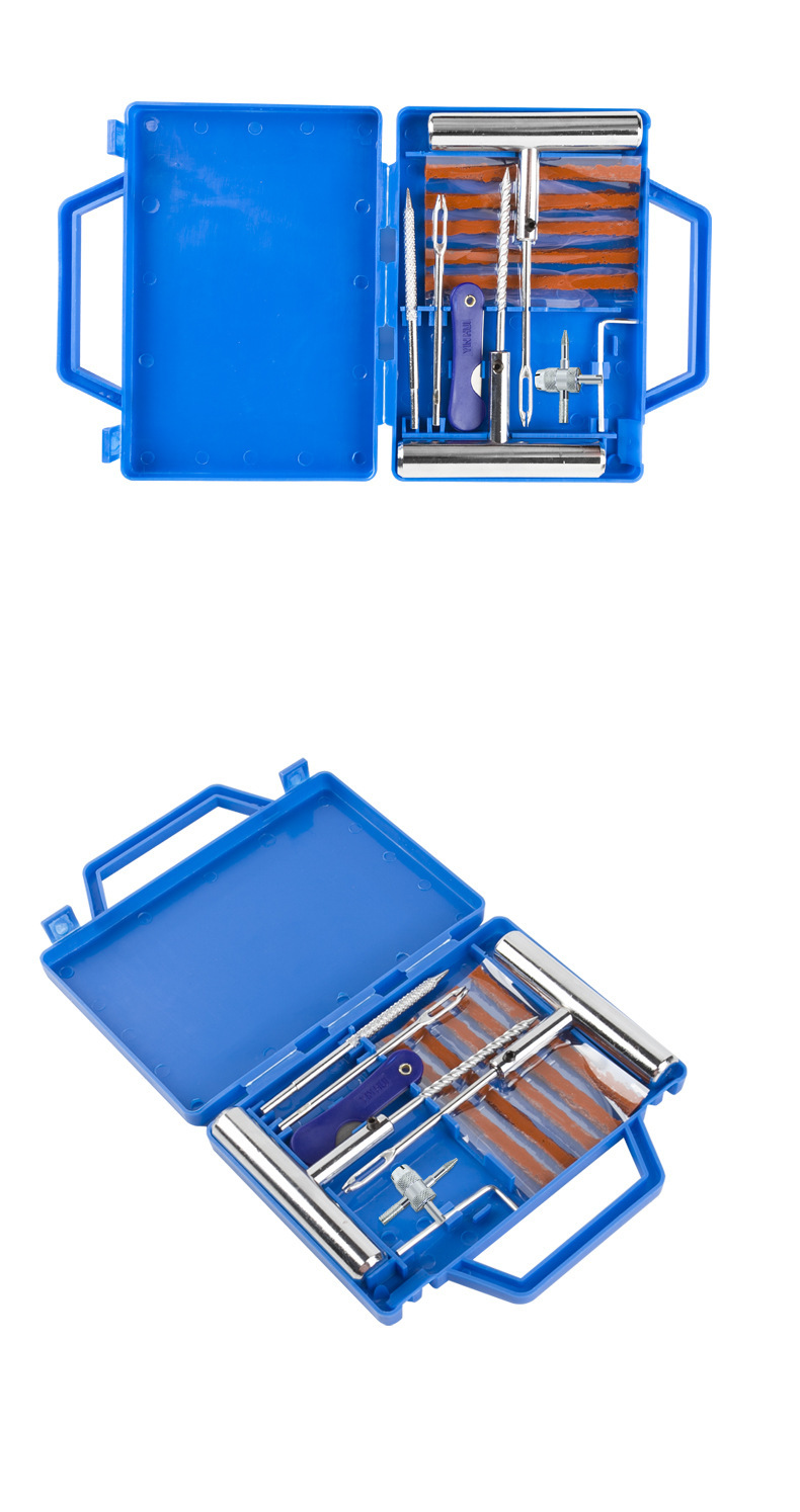 Car Tire Repair Tool Set 23-Piece Set Motorcycle Tire Quick Repair Emergency Kit Car Repair Tool Box