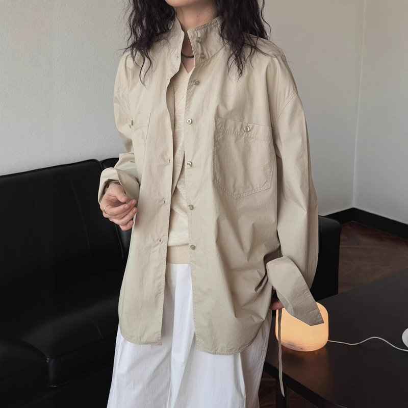 Xuman Spring New Paris Lem Old Money Quiet Luxury Style Half Turtleneck Shirt Design Lace-Up Top for Women