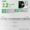 Thick 2.2m small hole barbell straight bar [2.8CM] [applicable to small hole pieces]