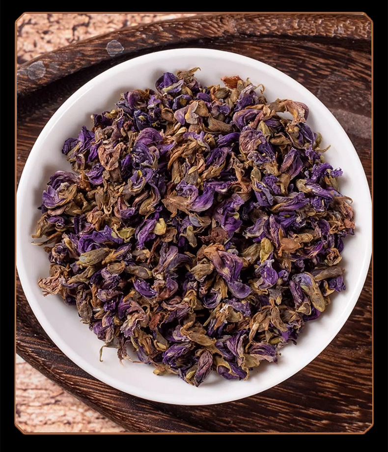 Kudzu Flower Tea Ge Hua 500g Dried Pueraria Lobata Blossoms for Traditional Herbal Infusions in use