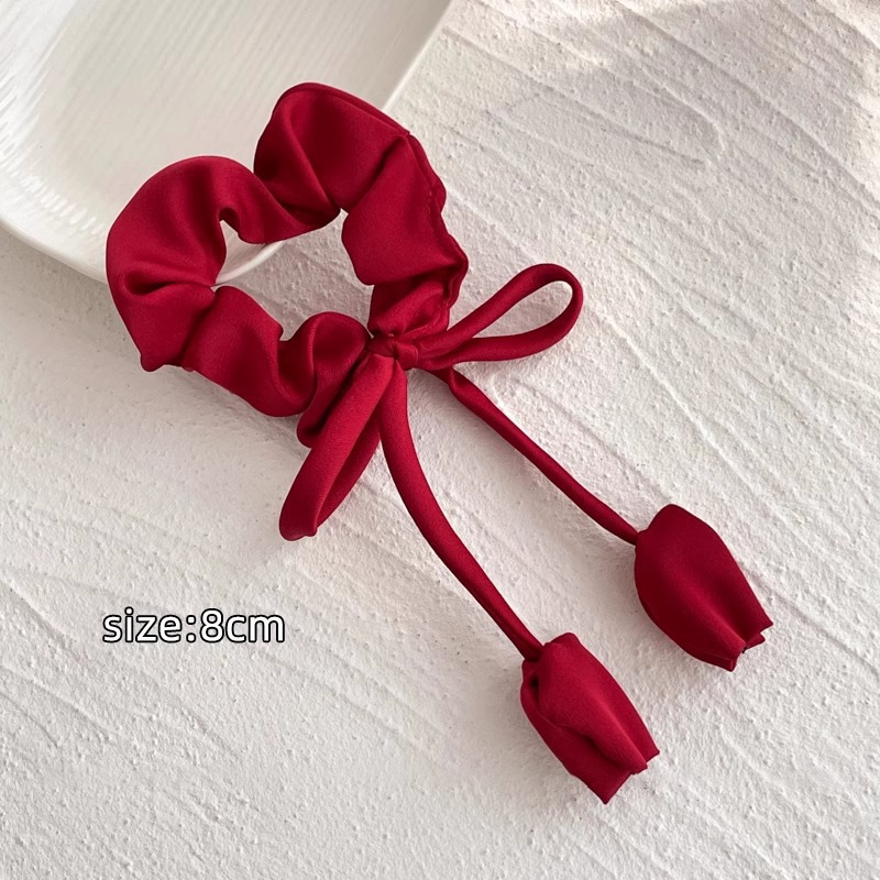 Retro rayas toallas cuadradas intestino grueso anillo de cabello de alta elástica cuerda de cabello de cola de caballo de alta calidad correa de cabello tocado de mujer