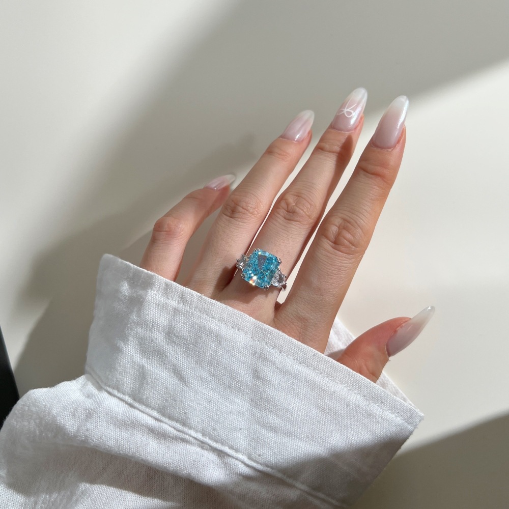 4g Weight Zircon Inlay Material Rings Classification 1 Piece Quantity Holiday, Daily Occasion 925 Sterling Silver Material Geometric Pattern Women's Gender Plating Design Elegant, Glam Style 925 Sterling Silver Zircon Geometric Rings 925 Sterling Silver Rings 8