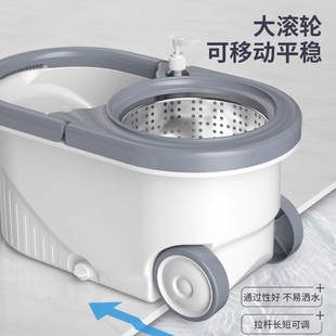 Rotary Mop Yipo Clean Hand-free Household 2024 New Style Drowling Dry Mop Bucket Artifact Automatic Zheng