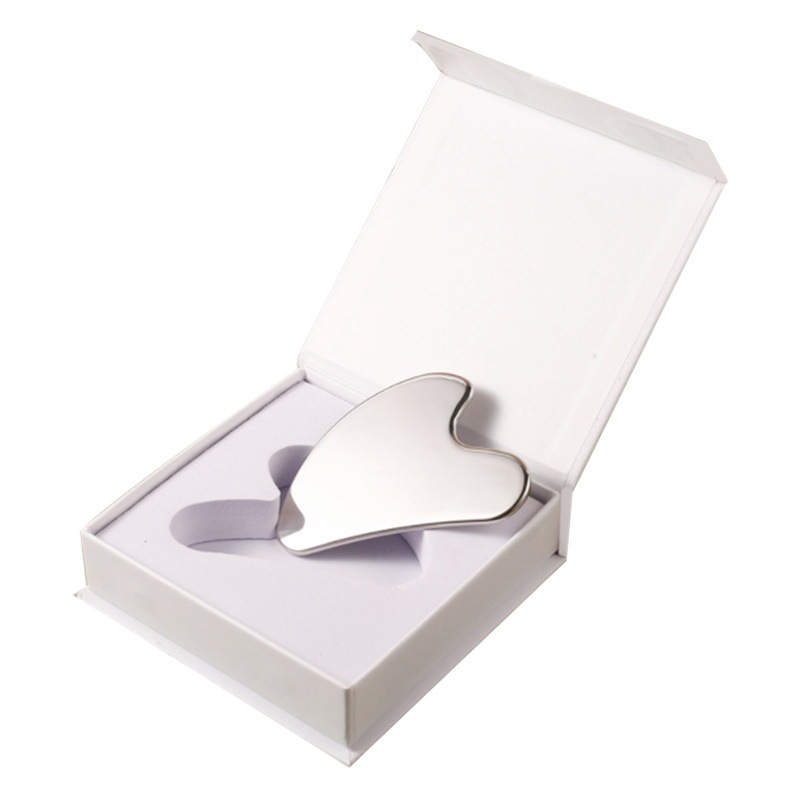 Rodillo de acero inoxidable masajeador 304 raspado traje de placa de elevación facial y apriete palo de masaje facial herramienta de cuidado de la piel