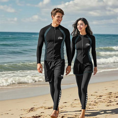 カップル水着男性ウェットスーツサーフィンスーツウェットスーツクラゲ服速干日焼け止め长袖ロングパンツシュノーケルレディース