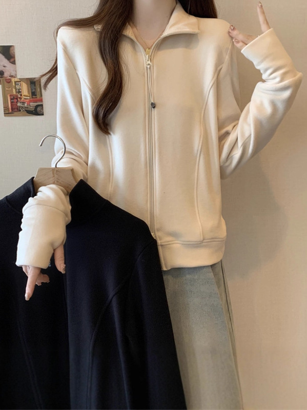 2025秋季新款女装胖MM宽松女士卫衣韩版外套女休闲长袖上衣A7157|undefined