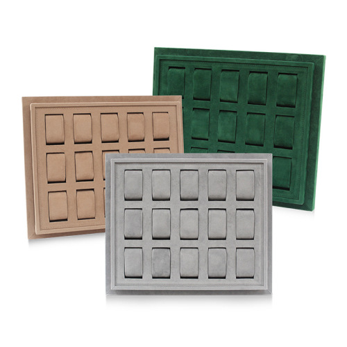 High-end velvet dial jewelry tray watch display stand display plate watch jewelry live tray customization