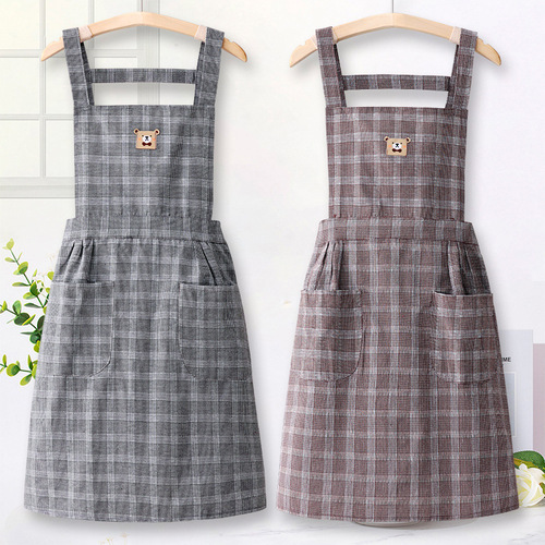 Apron Home Kitchen Pure Cotton Cute Princess Style for Home and Outdoors, Cooking in Summer for Women 2025 Dining Special Use