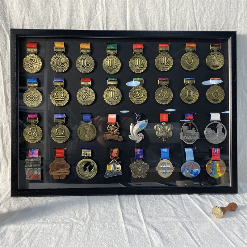 Marathon Medal Display Rack Wall-Mounted Balance Car Frame Table Photo Frame Medal Frame