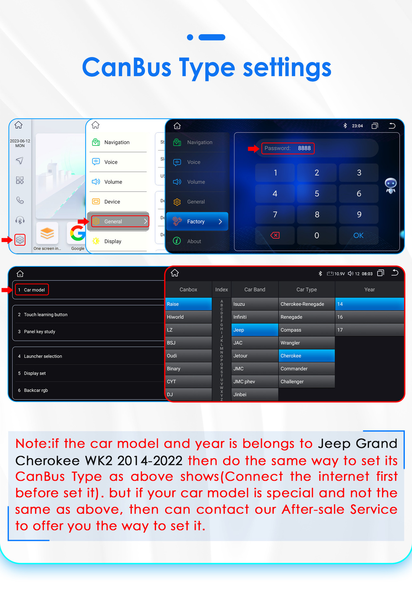 10inch Suitable for 14-22 Jeep Grand Cherokee Android Smart Large-Screen Car Central Control and Navigation All-In-One Machine