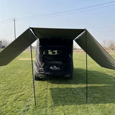 Avtomobil dam çadırları, self-driving travel, barbecue, camping, car-mounted