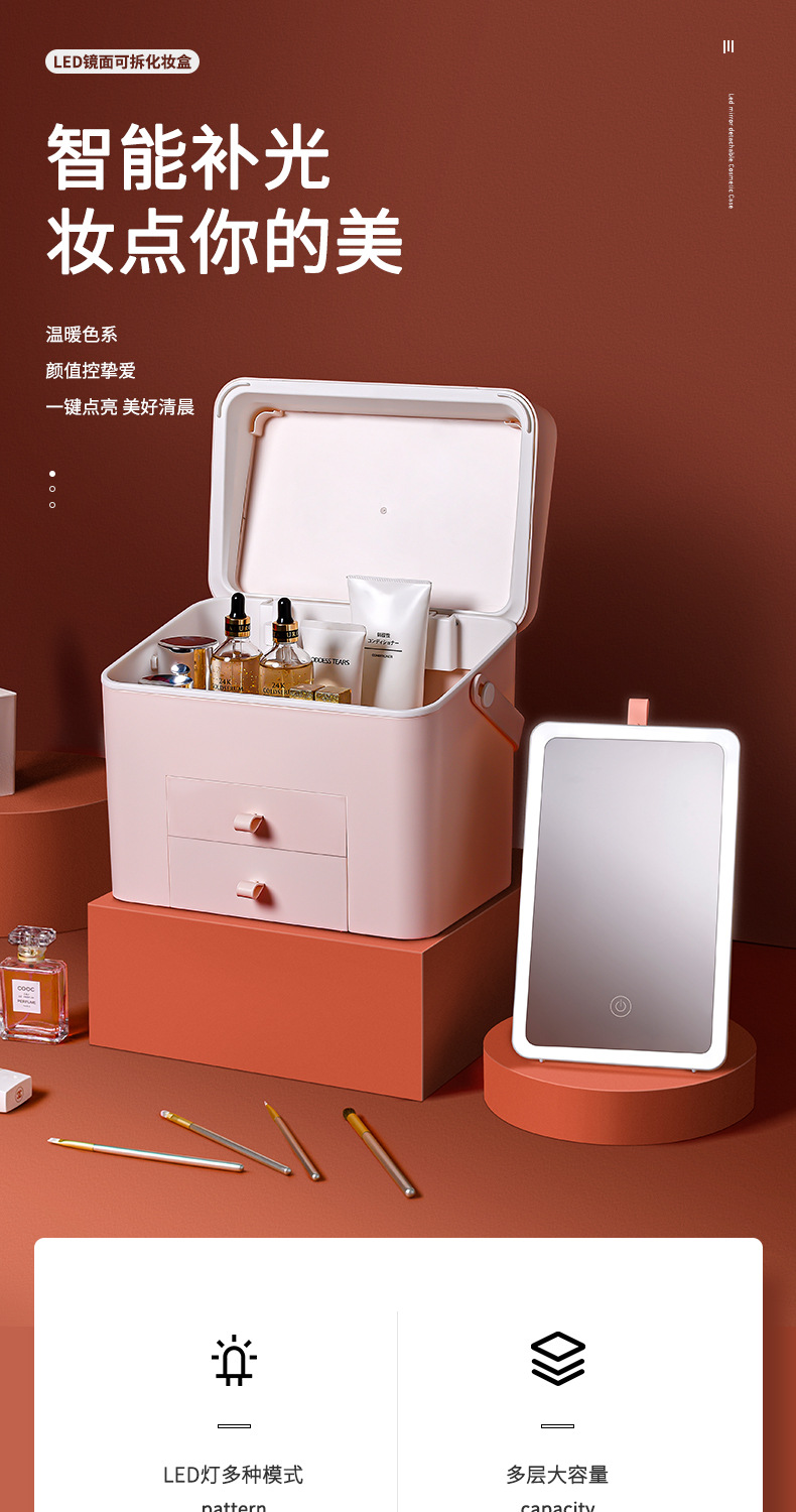 护肤品桌面置物箱