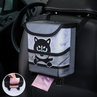 Car Trash Can Car Car Hanging Storage Box Creative Multifunctional Small Storage Bag Interior Supplies (Car storage bag/box) - upgrade-huskies