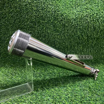 Motorcycle exhaust pipe Motorcycle Retro Exhaust Pipe - retro-k17-electroplated-white-convex-porous
