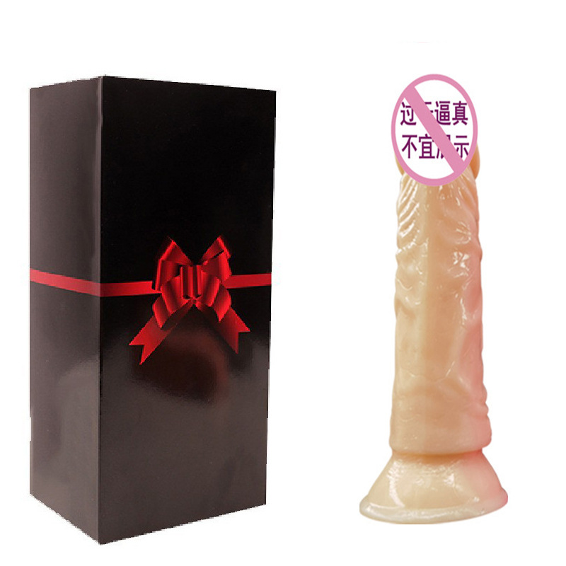 Flexible TPE Suction Cup Dildo with G-Spot and P-Spot Stimulation, Transparent Purple — detail image 5