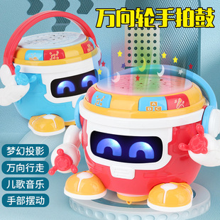Baby music light clap drum baby toy hexahedron children educational early education clap drum child 0-6 years old