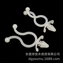 塑料PC板插销式扭线环飞机头尼龙隔离绝缘束线夹环型球形束线座