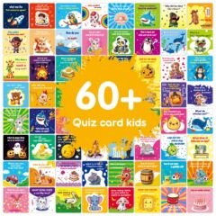 Amazon Q&A カード 60 枚の子供用漫画英語励ましカード ノートは知識を書くことができますランチ カード