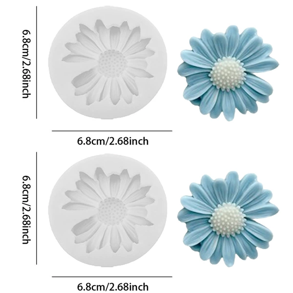 2-piece set of unporous daisies (white)