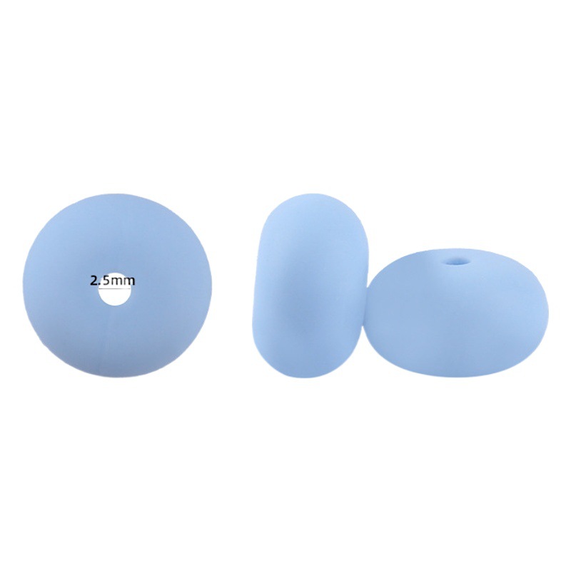 15mm silicona Abacus beads Spacer joyería tesoro molar juguete DIY chupete cadena collar accesorios de la joyería