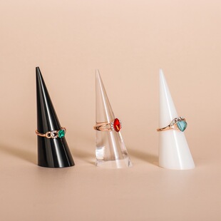 Conical Acrylic Display Stand Ring Stand Jewelry Stand Jewelry Display Props Ring Holder Pointed Finger Ring Holder