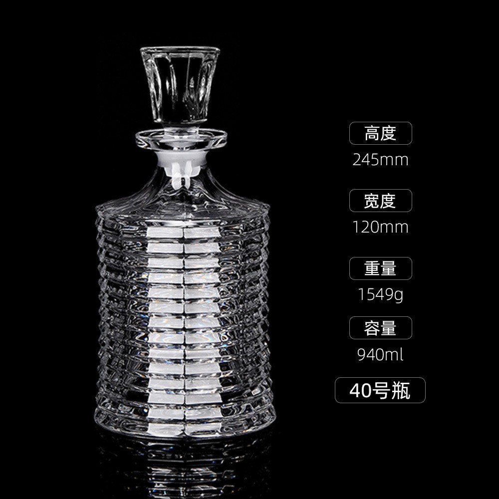 Botellas de vino de cristal transfronterizas directas de fábrica botellas de whisky europeas botellas de licores extranjeros botellas de vino blanco XO
