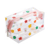 Brand waterproof handheld capacious cosmetic bag PVC, storage system for traveling, South Korea, internet celebrity, flowered