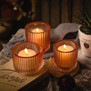 Valentine's Day Candlestick Nordic romantic candlelight dinner home wax Net red B & B decoration smoke-free aromatherapy candle Cup