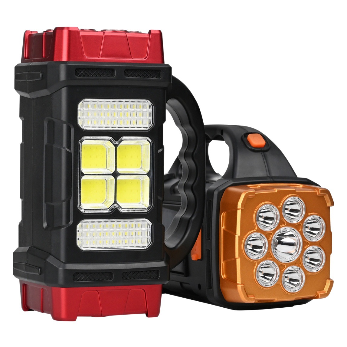 Transfronteriza Solar LED multi-función de la lámpara portátil USB Dual FUENTE DE Luz al aire libre Reflector lámpara de camping luz fuerte linterna