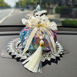 Car decoration exquisite tassel bamboo charcoal active new car deodorant car aromatherapy sachet car decoration ornaments