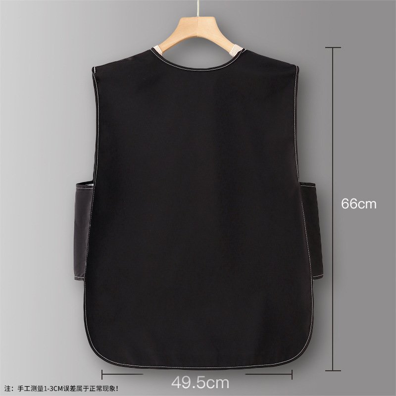 Chaleco delantal hombro red red cocina doméstica 2025 nuevo trabajo impermeable a prueba de aceite impresión de logotipo personalizado femenino