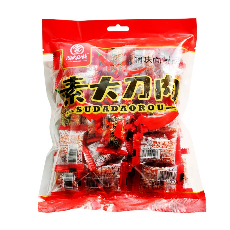 Vegetarian snack Vegetarian Knome 228 g, spicy shredded meat-style pieces (≈35 pcs per pack)