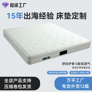 Rolled Compressed Mattress, Simmons Independent Spring, Dual-Use Soft and Hard Latex, Thick, Direct Sales from Foreign Trade Factory, Modern and Simple