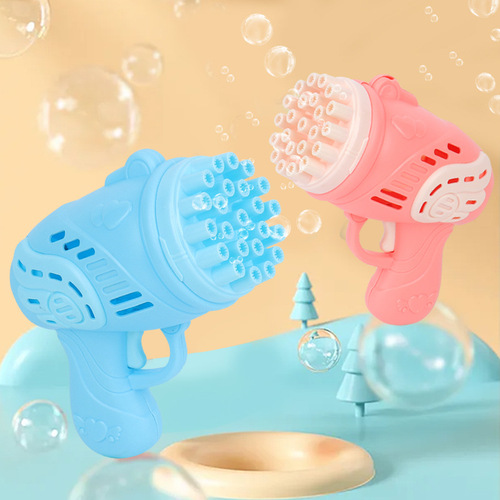 Wholesale bubble machine for street stalls on National Day, children's bubble sticks, electric bubble guns, children's toys, street stalls in the park 