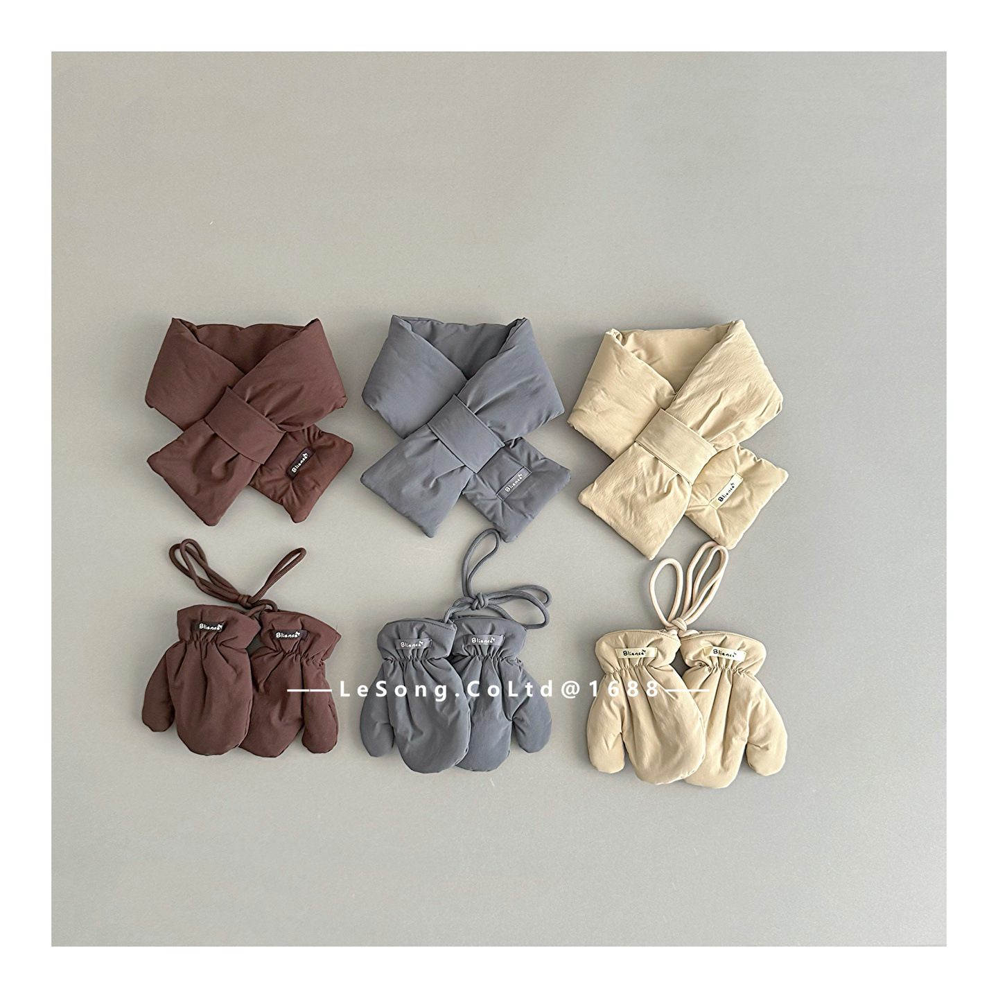 Children's Japanese solid color scarf