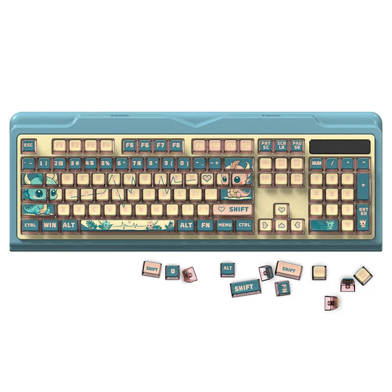 Manufacturer's source supply mechanical keyboard keycuffs PBT heating keycap ASA high -themed pudding keycap