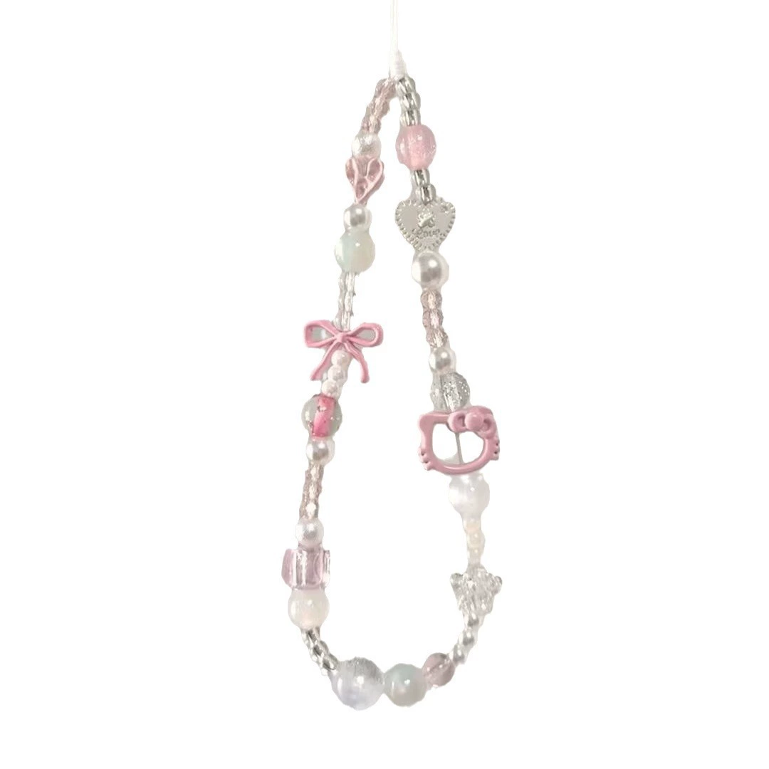 Фиолетовый брендовый смартфон, цепь, ремешок, камера, подвеска, бисер bracelet, 2025 год