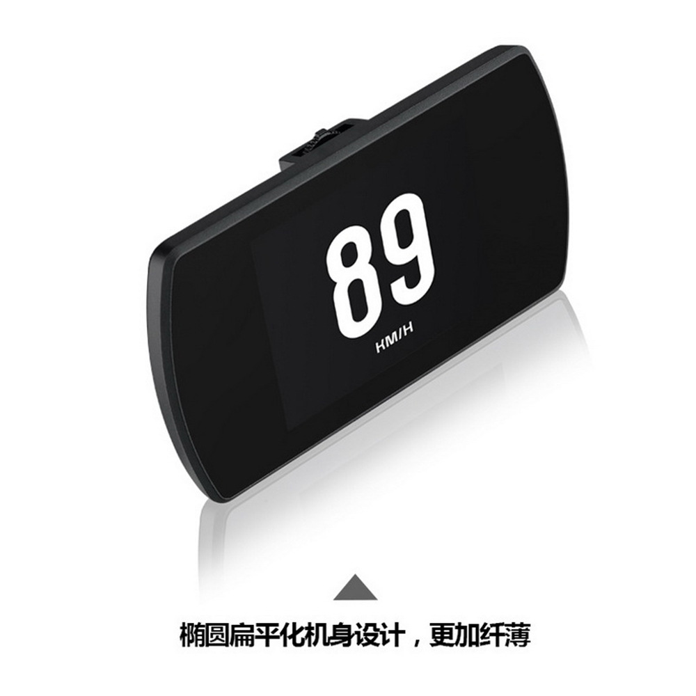 4.3inch Car HUD Head-Up Display GPS System Projection Speed Clock Low Voltage Alarm T800