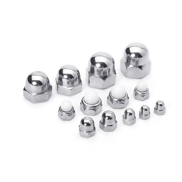 201/304 stainless steel cap ball head nut decorative hexagonal cap…