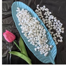 白色石子厂家批发白色鹅卵石水洗石白砾石园林造景庭院用的白石子