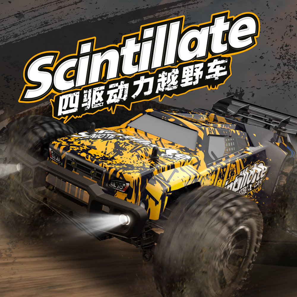 High speed four wheel drive remote control car, off-road electric truck, electric car, minifigure, racing car, scale 1:10 2