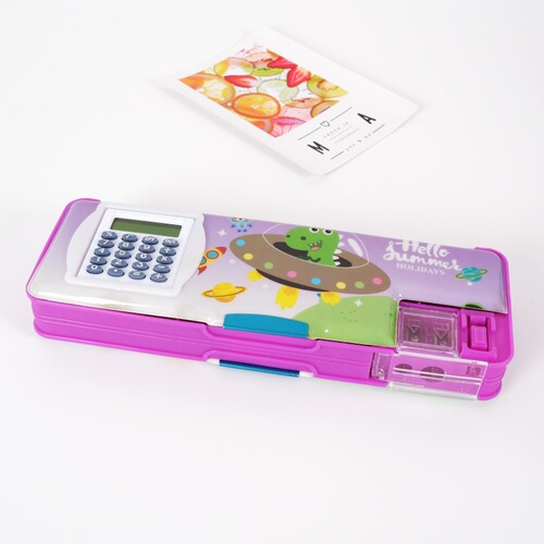 Wholesale Double-layer Cartoon Stationery Box for Children and Students, Creative Pencil Case, Festival Gift, Award Stationery Bag