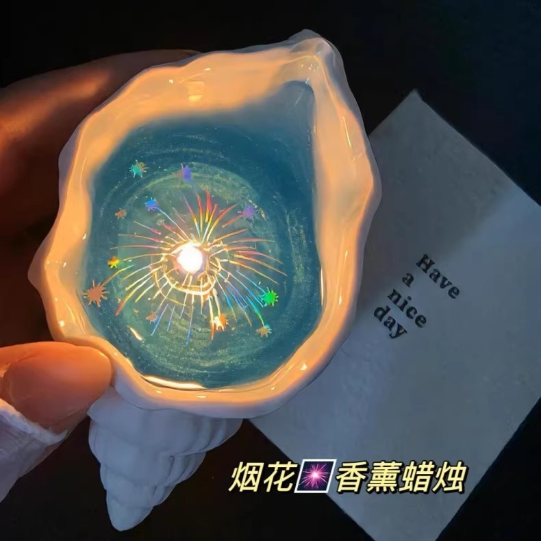 海螺香薫ろうそくの海上花火の金は女子学生の創意的な手作りの香りの小衆の高級なお土産を送ります。|undefined